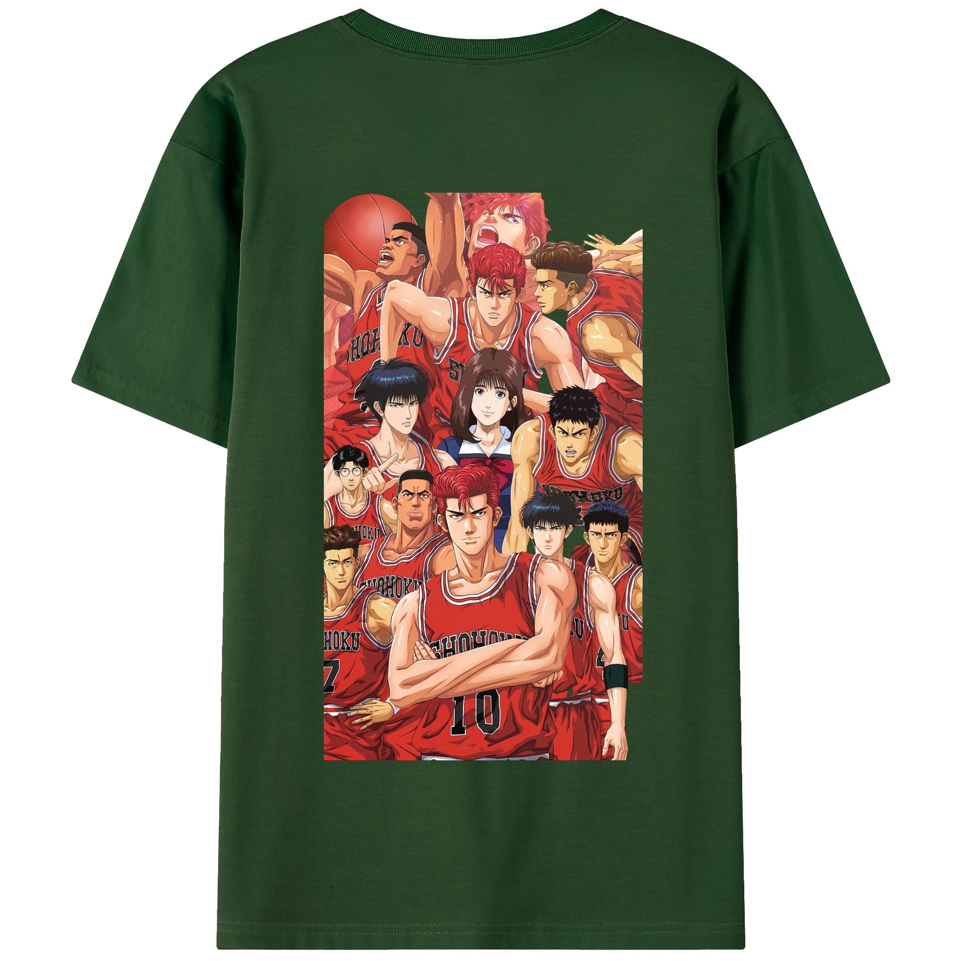 SLAM DUNK／スラムダンク 綿100％半袖Tシャツ（背面プリント）